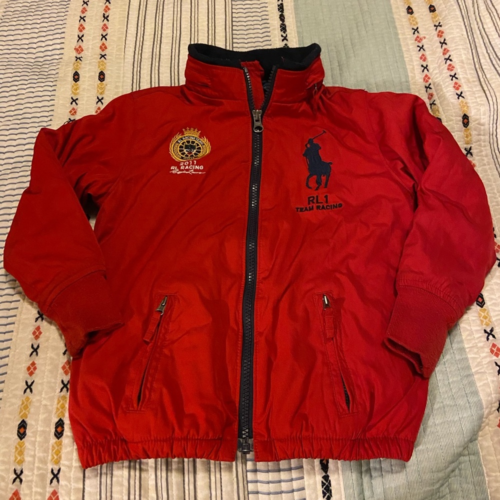 Polo Ralph Lauren 2011 RL1 F1 Italia Racing Team Jacket Red Hooded Bomber